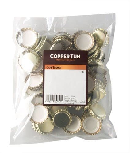 Gold Crown Seal Bottle Caps