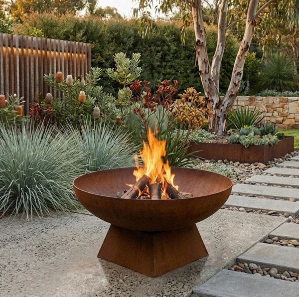 Hark Corten Steel 80cm Arlo Fire Pit