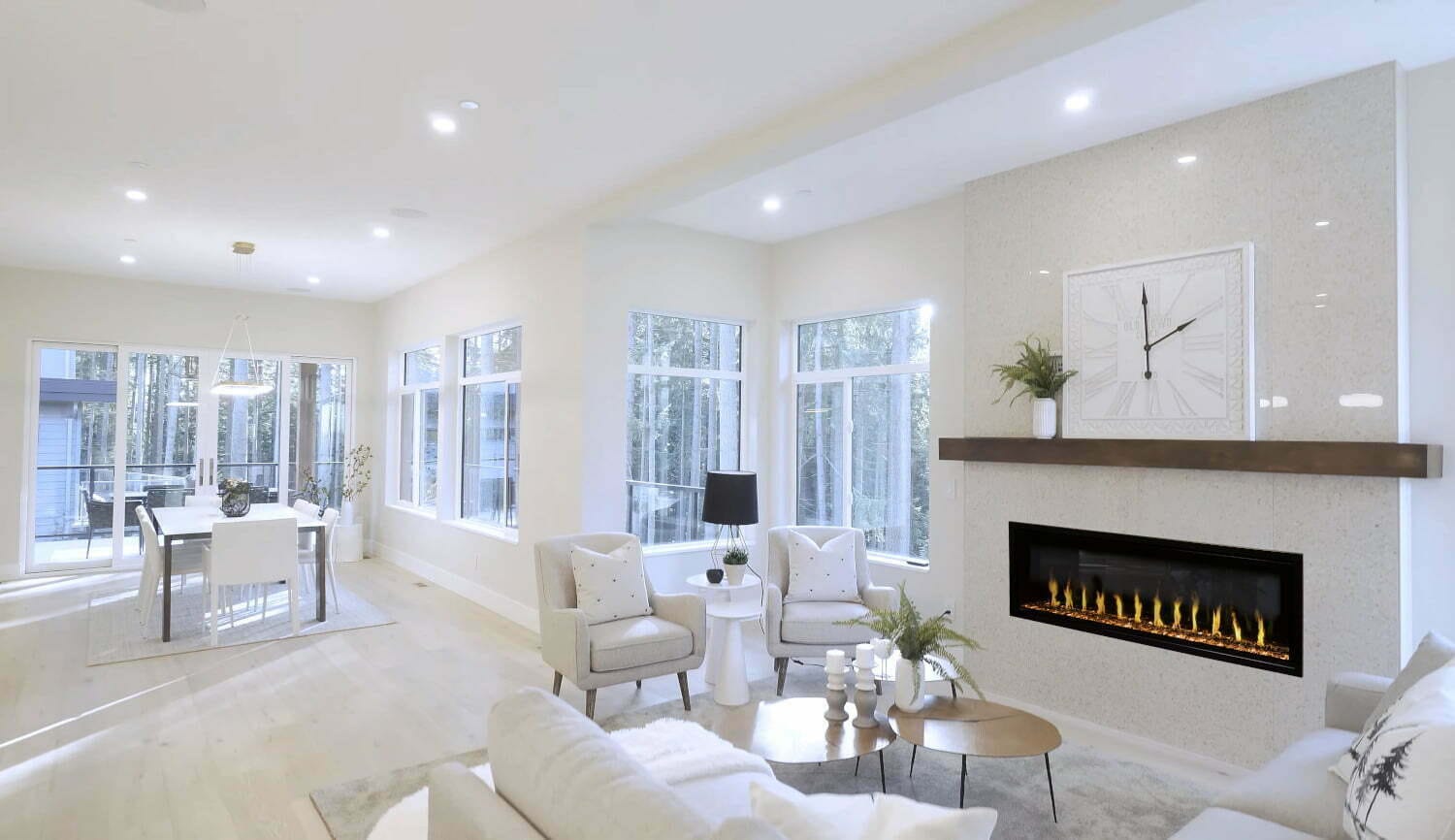 Modern Flames Orion Slim Series - 60 Inch Heliovision Electric Fireplace