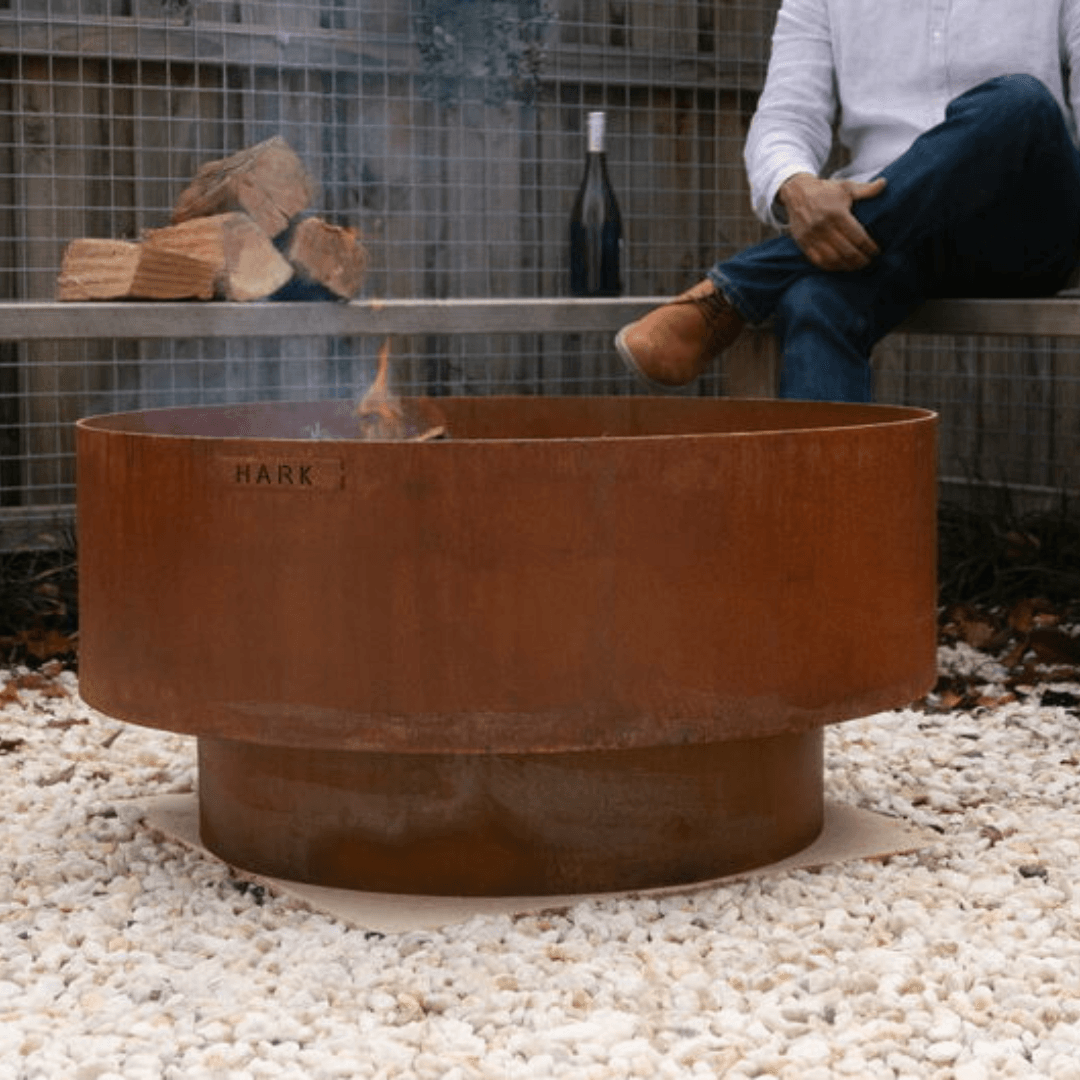 Hark Corten Steel 80cm Round Fire Pit