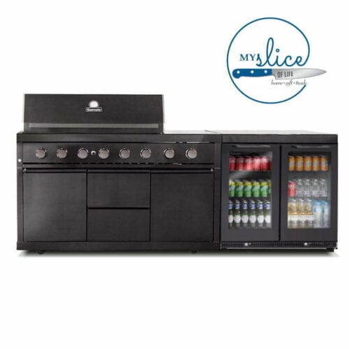 Gasmate Nova MK2 Series - BBQ & Cabinet, Double Fridge & Top Package