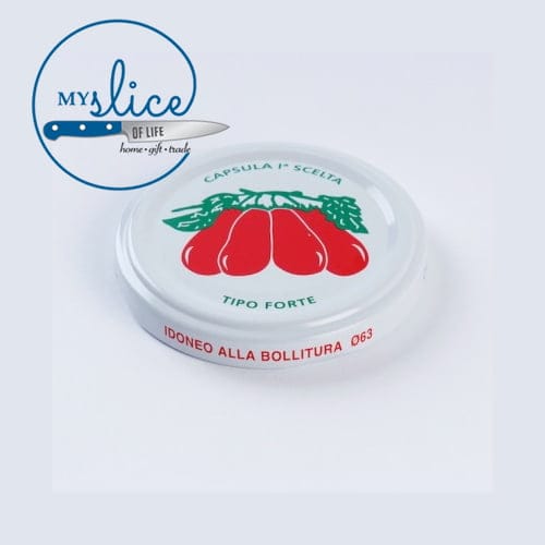 Tomato Passata 53mm Bottles Lids Tomato Logo