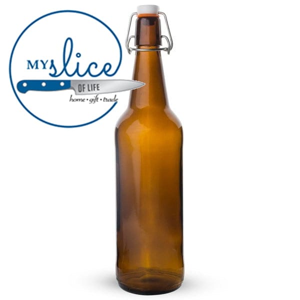 12 x 750ml Mangrove Jack's Amber Flip Top Beer Bottles