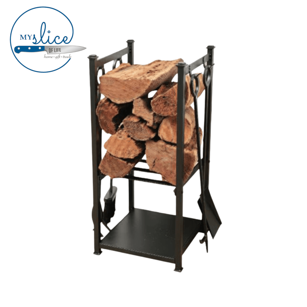 Melton Craft 5 Piece Log Rack with Tools