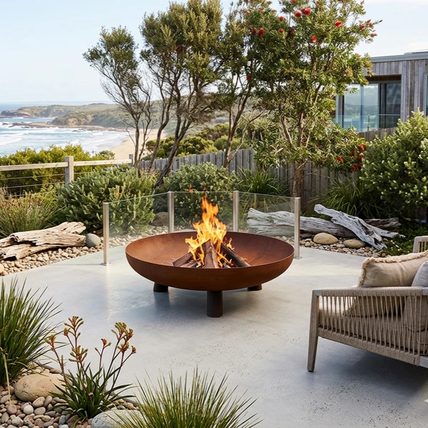 Hark Corten Steel 80cm Byron Fire Pit