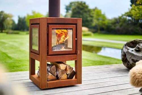 RB73 Quarbua L Wood Fireplace