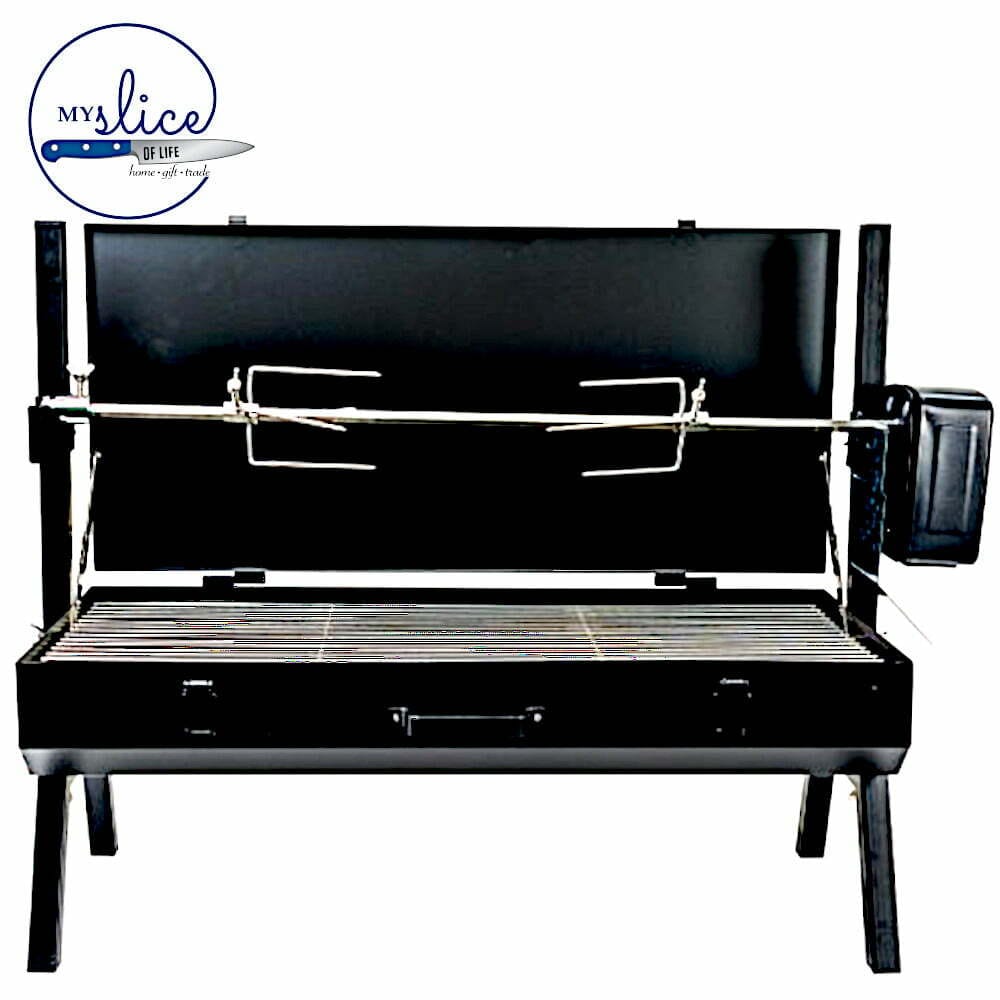Flaming Coals Mini Spit Roaster Charcoal BBQ