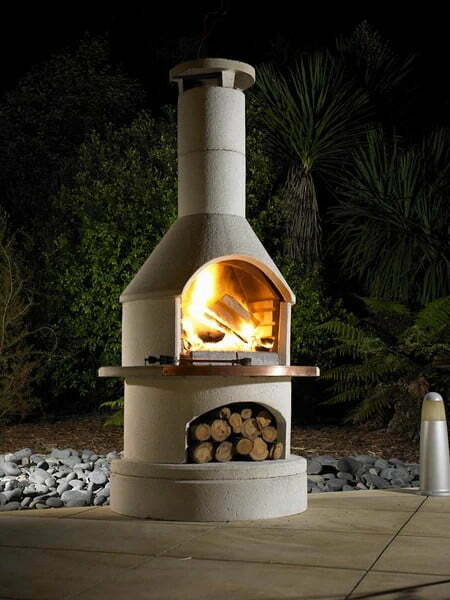 Buschbeck Rondo Outdoor Fireplace, Pizza Oven & BBQ