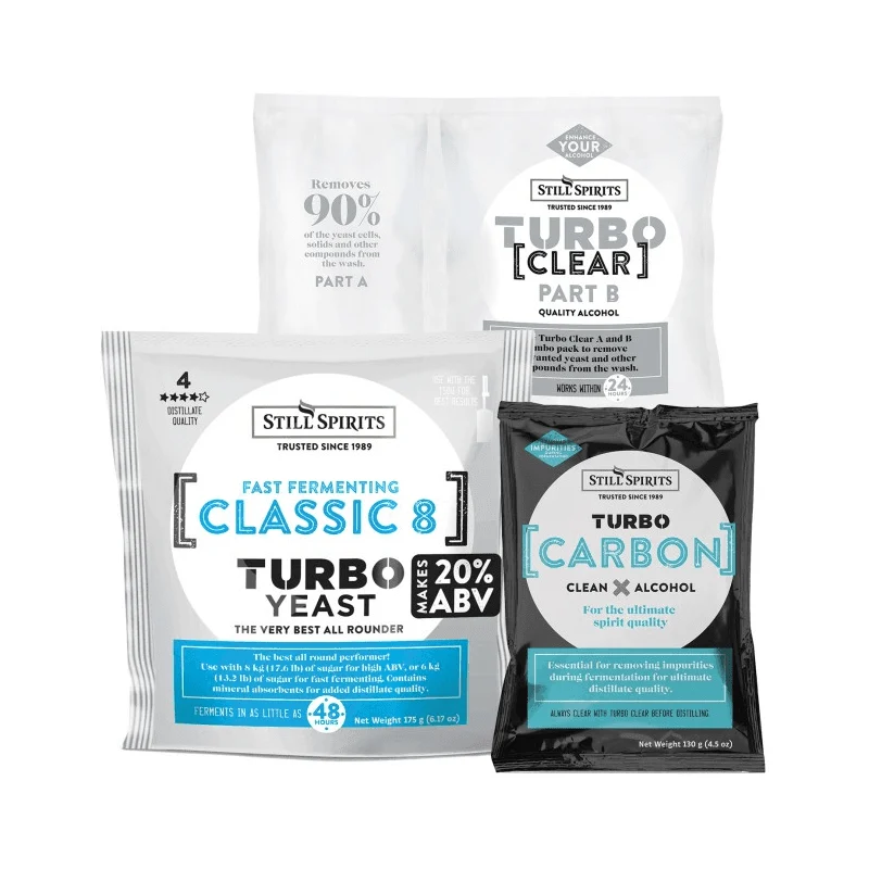 Still Spirits Classic Pack - Turbo Yeast, Carbon & Clear