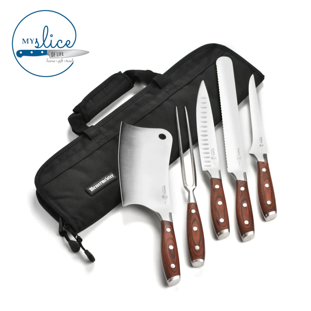 Avanta 6 Piece Pakkawood Pro BBQ Knife Set