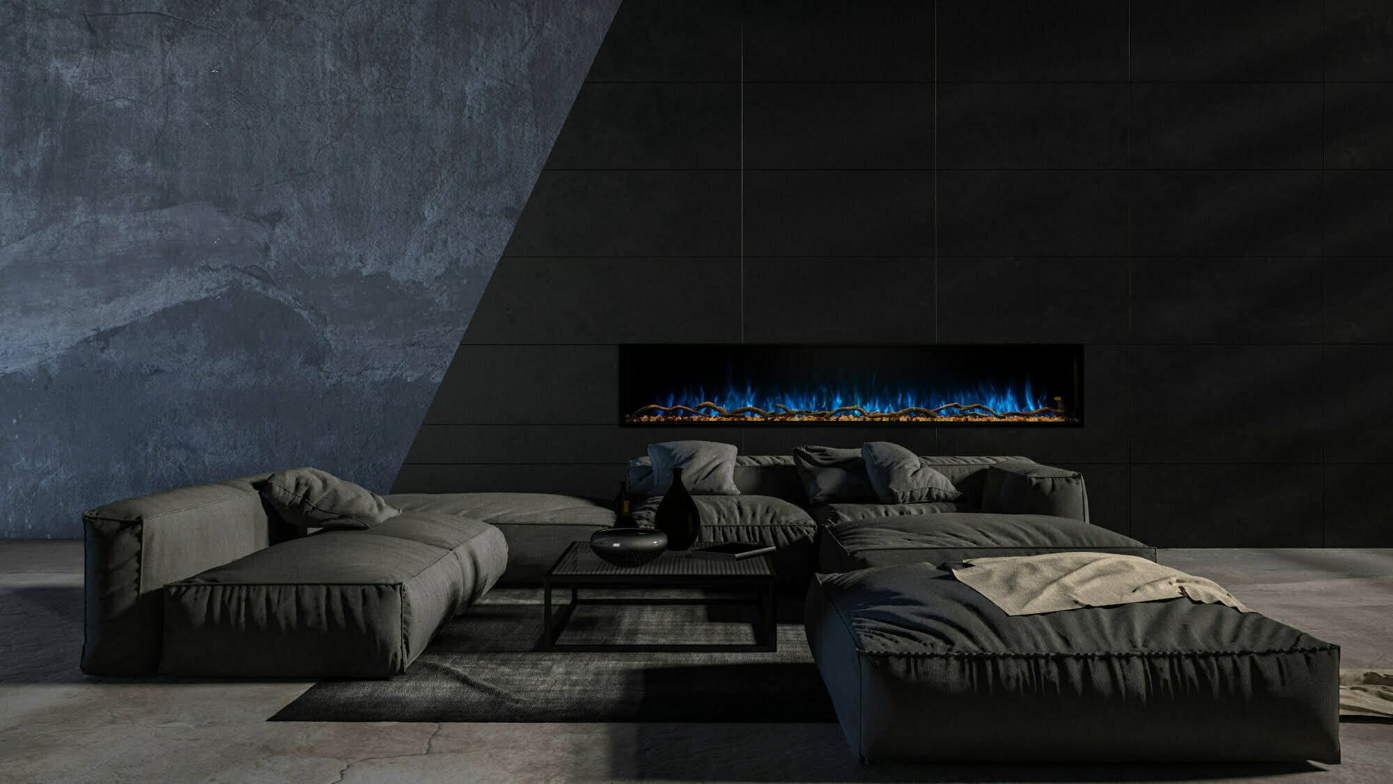Modern Flames Landscape Pro Slim Series - 96 Inch Electric Fireplace - LPS-9614V2/INT