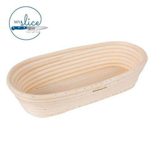 Bakemaster Proving Basket 27 x 13cm - Oval - With Cover